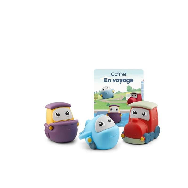 tonies Coffret Mes Premiers, en Voyage, Compatible Toniebox 1 & 2, Personnage Audio, boîte à Histoires Vendue séparément, 1 Ans