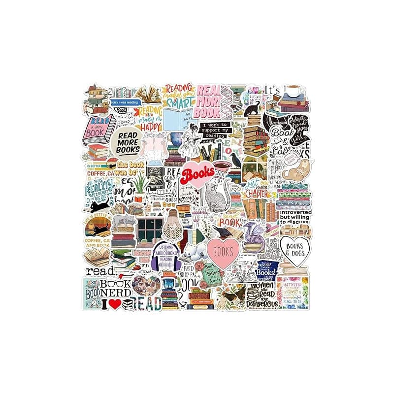 Lot de 100 autocollants autocollant stickers sticker scrapbooking aesthetic ordinateur portable kindle Téléphone La tasse Le cof