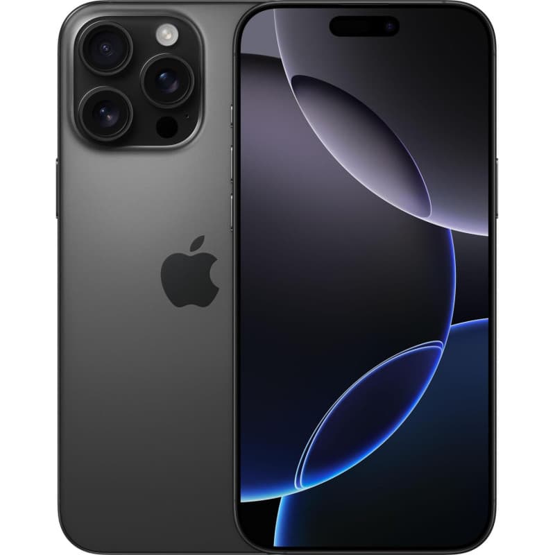Apple iPhone 16 Pro Max, 256GB, Titane noir (Reconditionné)