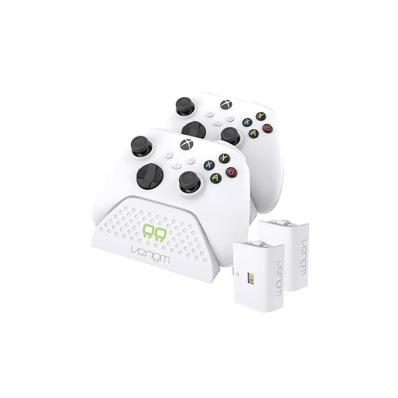 Venom Twin Charging Dock with 2 x Rechargeable Battery Packs - White (Xbox Series X & S/Xbox One)