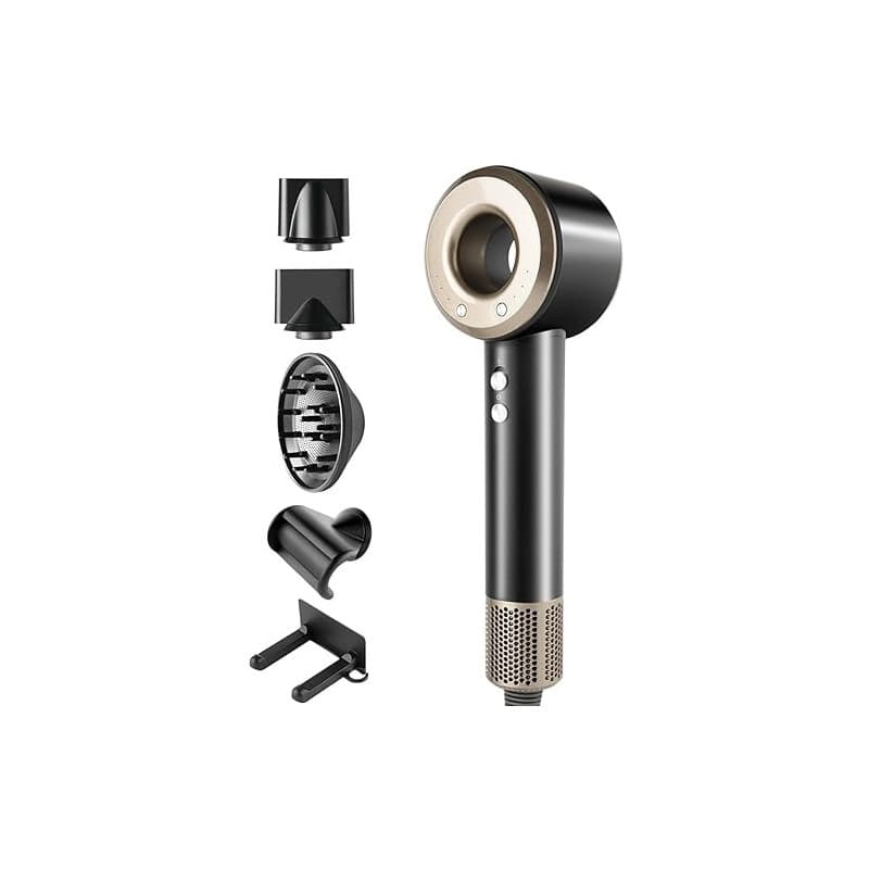 Seche Cheveux, LESCOLTON Sèche-cheveux 500M Ions - Moteur Brushless 110000 tr/min Séchage,Secador 72 dB à Faible Bruit Pour Mais