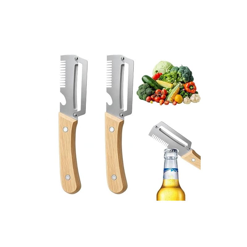 2 pièces Éplucheur de légumes multifonctionnel pour la cuisine, 2026 nouveau, 3 en 1 éplucheur de fruits et légumes, 3 en 1 éplu