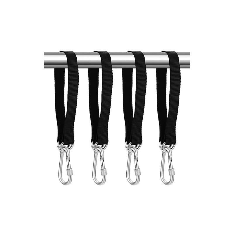 Tenbrachian 4 Set di Sangle Hamac, 50 cm x 25 mm Sangles de Suspension pour Balançoire Arbre, Hamac Sangles Fixation de Balançoi
