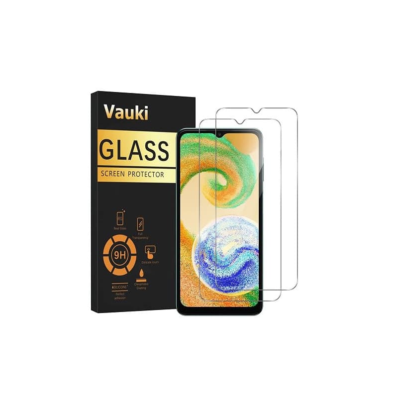 Vauki Lot de 2 Verre Trempé pour Samsung Galaxy A04s/A04/A03s, Protection Écran Dureté 9H HD Transparent Glass pour Samsung A04s