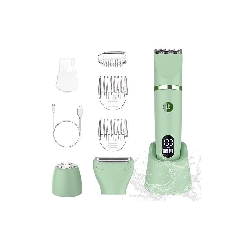 Scttomon Rasoir Electrique Feminin Tondeuse précise pour visage et zones sensibles, Tondeuse à poils corporels pour visage, jamb