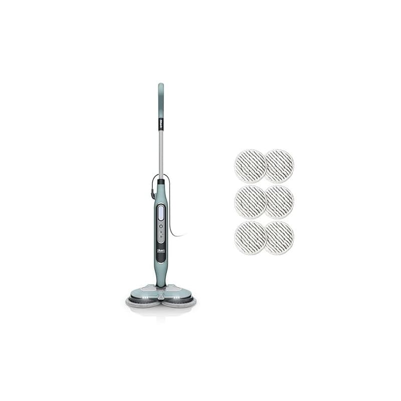 Shark Steam Mop Balai automatique à vapeur et à récurer, 3 réglages vapeur, assainit, élimine taches et saleté, 2 tampons rotati