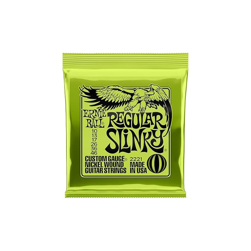 Ernie Ball Regular Slinky Cordes filées en nickel pour guitare électrique, calibre 10-46