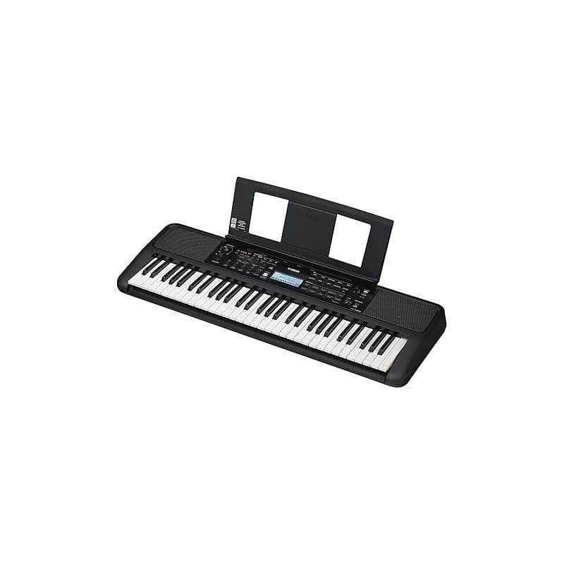 Yamaha PSR-E383 Clavier portable pour débutants, 650 voix d'instruments authentiques avec touches tactiles et une polyphonie de