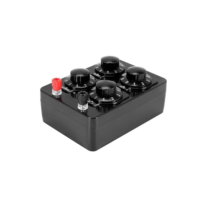 Gokelomg 0-9999 Ohm Simple Résistance Boîte Variable Décennie Résistance Instrument d'enseignement
