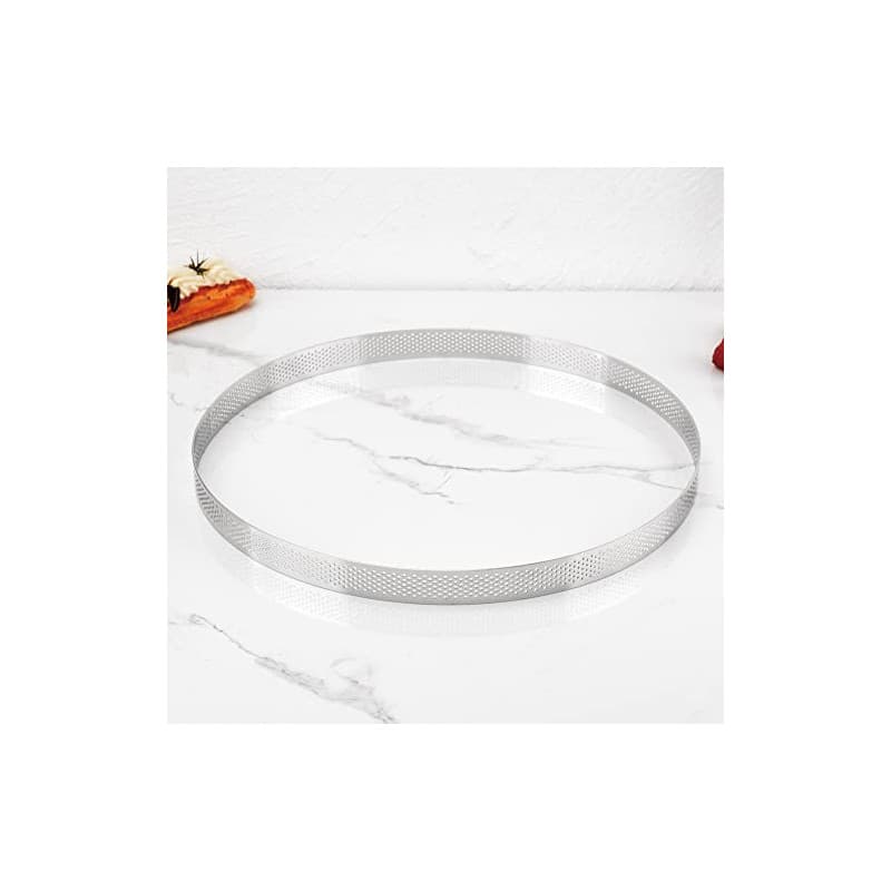 Guowall Cercle à Tarte Anneau à Tarte de PâTisserie Cercle Tartelette, Acier Inoxydable (28 * 28 * 2cm)