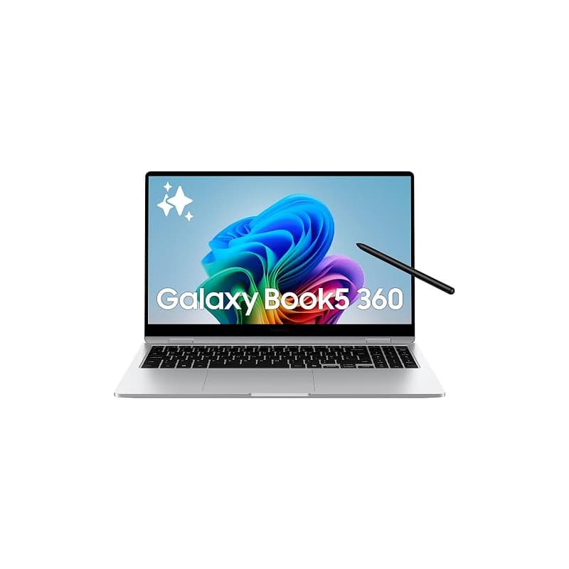 Samsung Galaxy Book5 360 15.6", Copilot+PC, Ordinateur Portable avec IA, Processeur Intel Core Ultra 7, Mémoire 16Go RAM, Stocka