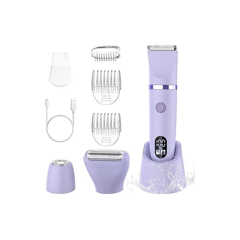 Rasoir Electrique Feminin Tondeuse précise pour visage et zones sensibles, Tondeuse à poils corporels pour visage, jambes, aisse