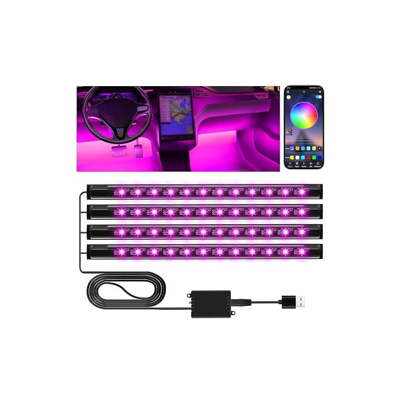 Winzwon Accessoire Voiture Interieur Femme Homme, LED Voiture Interieur | Calendriers de l'avent Cadeau de Noël Accessoire Voitu