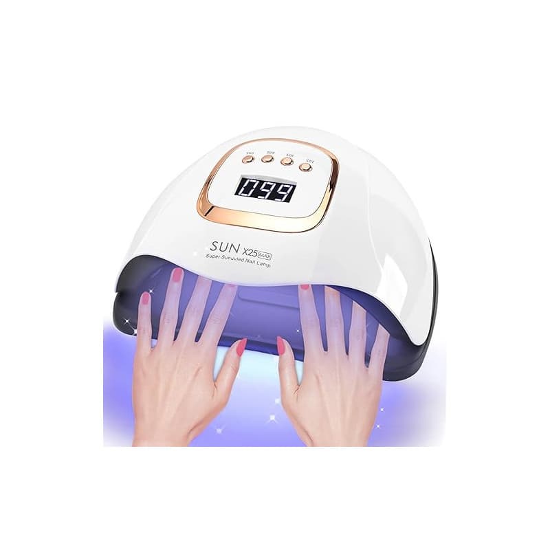 380W UV LED Nail Lamp,Sécheur de gel de vernis à ongles avec 81 perles, lampe UV pour ongles avec 4 réglages de minuterie, Séche
