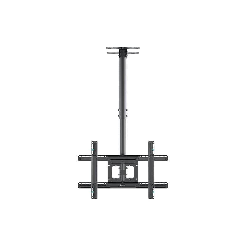 ONKRON Support TV Plafond Long pour 32" - 80" Ecran, Bras Articulé TV Plafond Poids de 68,2 kg, Bras Television Mural VESA 100x1
