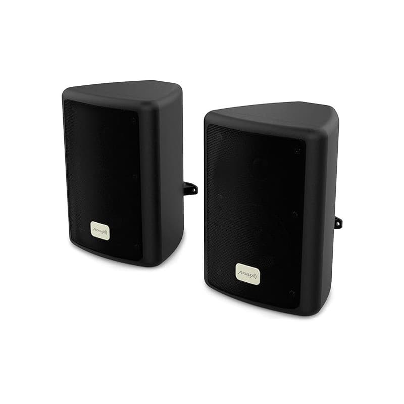 Audibax Pícolo PR-41 - Enceintes Hi-FI Passives d'Étagère - Paire d'Enceintes Stéréo à 2 Voies - Haut-Parleur 75W - Support Mura