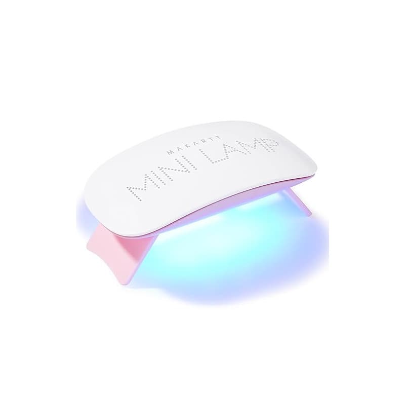 Makartt Mini Lampe LED pour Ongles Gel USB 6W | Blanc-Rose, Lampe UV/LED Pro, 60s Minuterie, 50% plus Rapide, 6W, Idéal Maison &