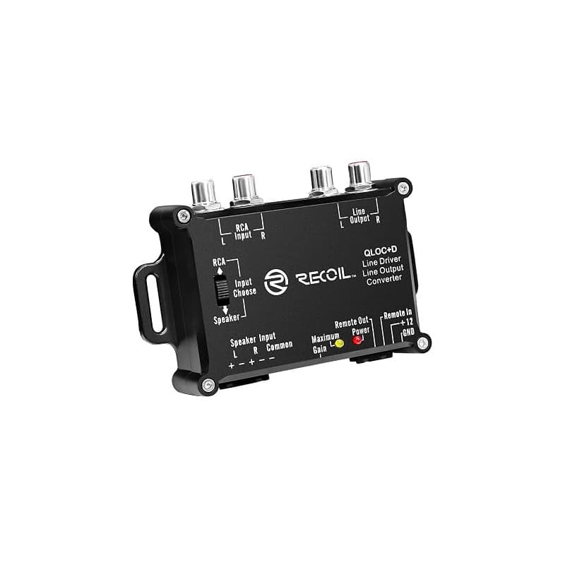 RECOIL LOCD Convertisseur Haute-Niveau Actif 2 Canaux & Driver de Ligne | Signal 10V, Mise en Marche Auto – Adaptateur Ampli pou