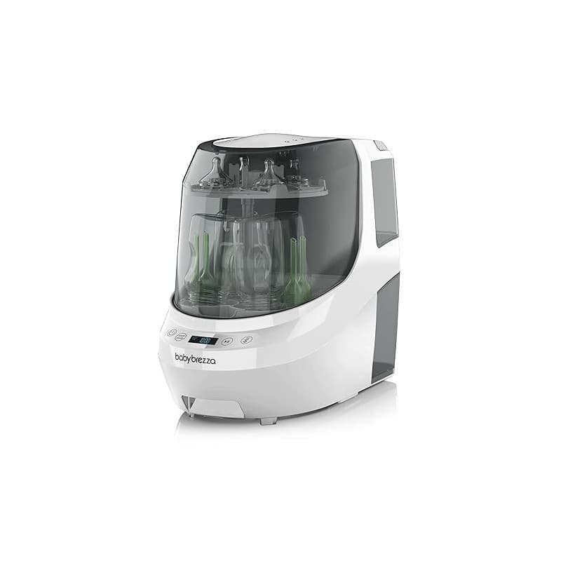 Baby Brezza - Lave-biberons Bottle Washer Pro Blanc - lave, stérilise et sèche automatiquement biberons et accessoires de tire-l