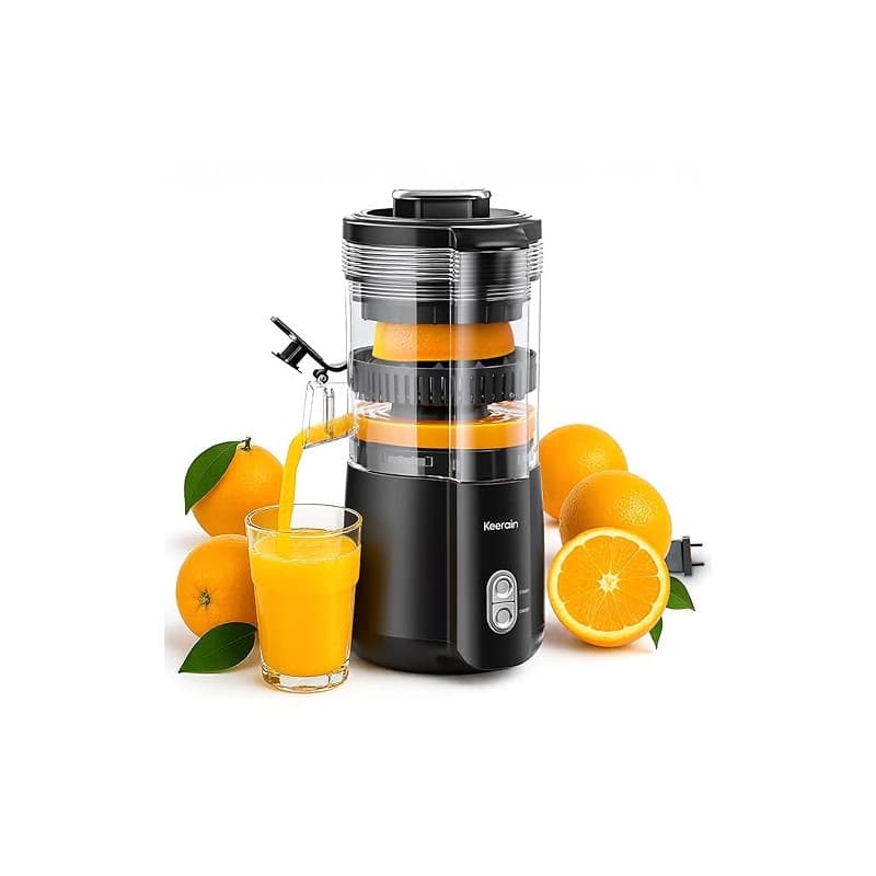 Presse Agrume Electrique 100W Puissant – Extracteur de Jus Professionnel pour Oranges, Citrons, Grenades – Haut Rendement, Anti-