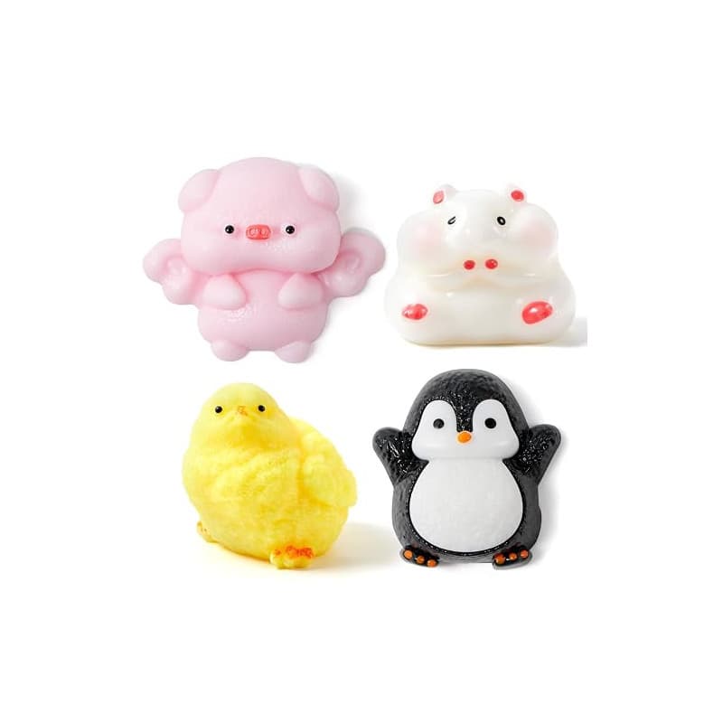 JOYIN Lot de 4 jouets à écraser pour adultes et enfants Motif tabac Squishies