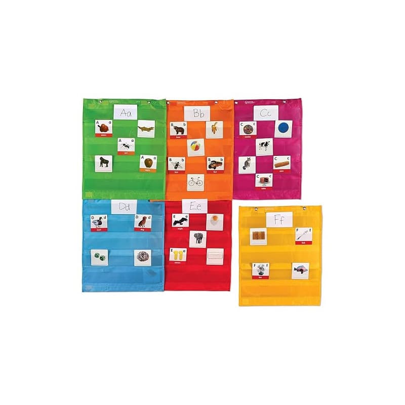 Learning Resources Pochette Murale aimantée pour Organisation visuelle, routines Enfant et Affichage pédagogique, Format A4, Fix