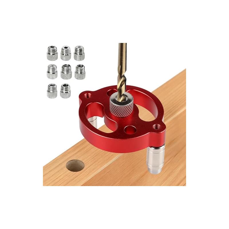 Kit de centrage pour le travail du bois, Guide de perçage vertical en aluminium avec douilles 3 à 10 mm, Gabarit de perçage préc