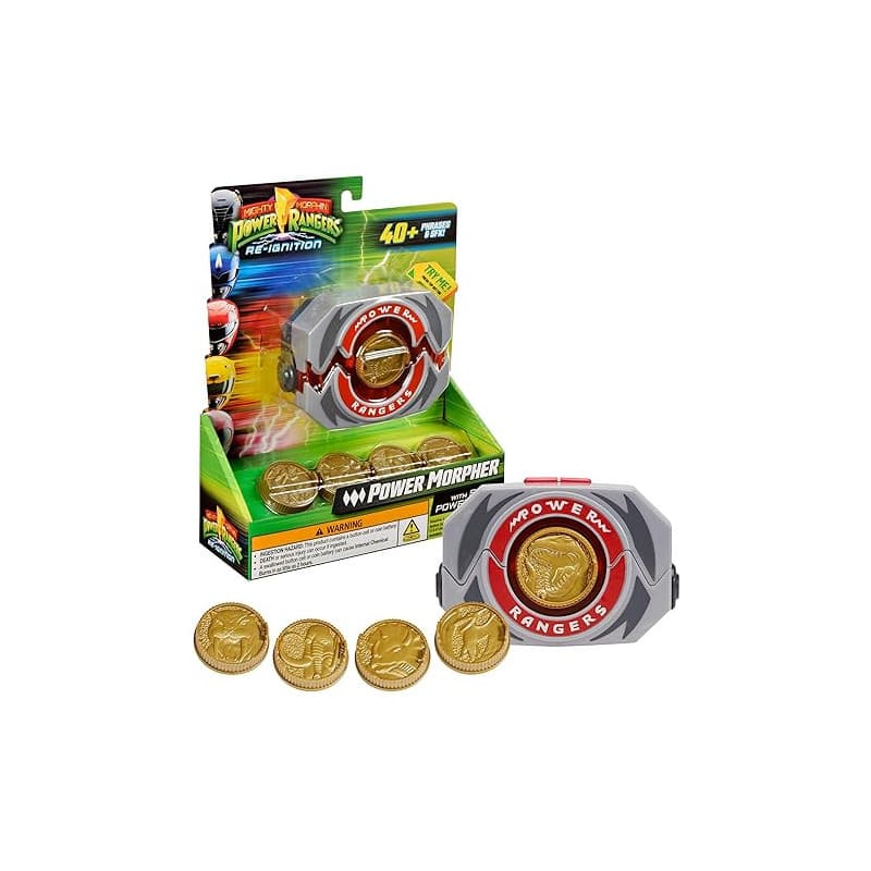 Power Rangers, Power Morpher électronique, Fonctions sonores et Lumineuses, Accessoires Inclus, pour Les Enfants dès 4 Ans, PWG0