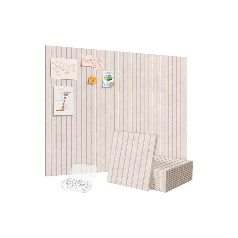 Lifewit Tableau en Feutre Adhésif Décoratif Haut de Gamme, Lot de 12 Panneaux-120x90 cm, Idéal pour Afficher Notes et Photos au