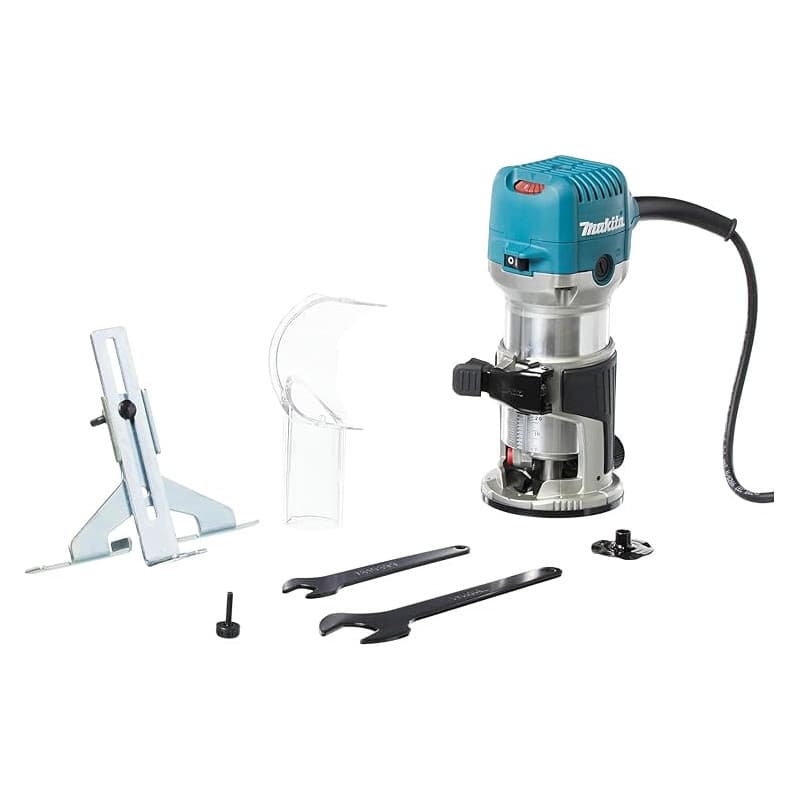 Affleureuse-défonceuse à vitesse variable 710W Ø8 ou 6 mm - MAKITA RT0702C