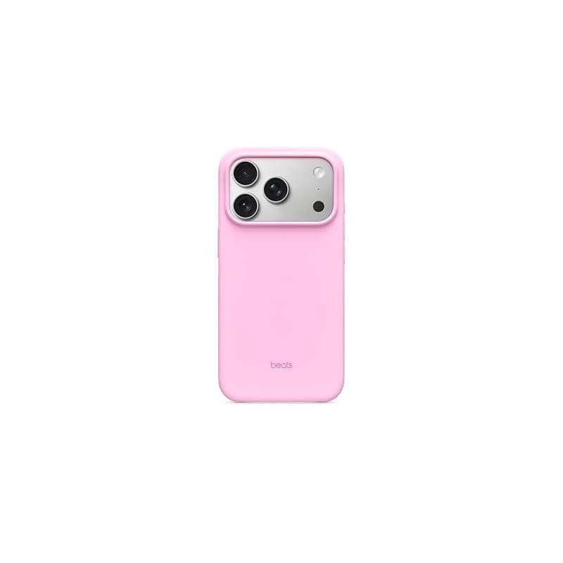 Beats Coque pour iPhone 17 Pro équipée MagSafe avec Commande de l'appareil Photo, Fini Mat, Doublure en Tissu Microfibre - Rose