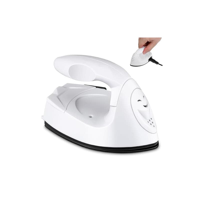 POPETPOP Mini Fer à Repasser Portable, Presse à Chaud Électrique 180°C pour Couture et Voyage, Petit Fer de Transfert Thermique