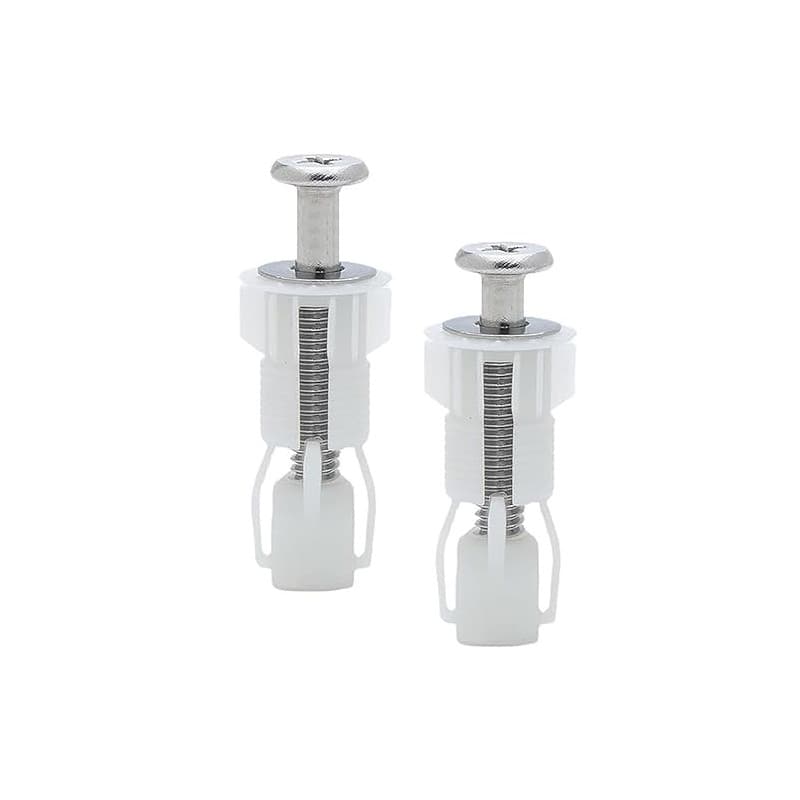 2 Pièces Fixation Abattant WC,Fixation Cuvette WC,Fixation Abattant WC Universel,pour Siège de Toilette,Matériau en Nylon(Style