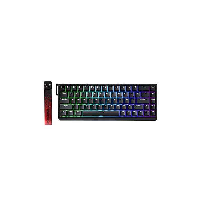 YUNZII MAD68 HE Clavier Gamer Filaire 8000Hz (Noir, Magnetic Amber Pro) | Rapid Trigger, Switch Magnétiques à Effet Hall, RGB, 6