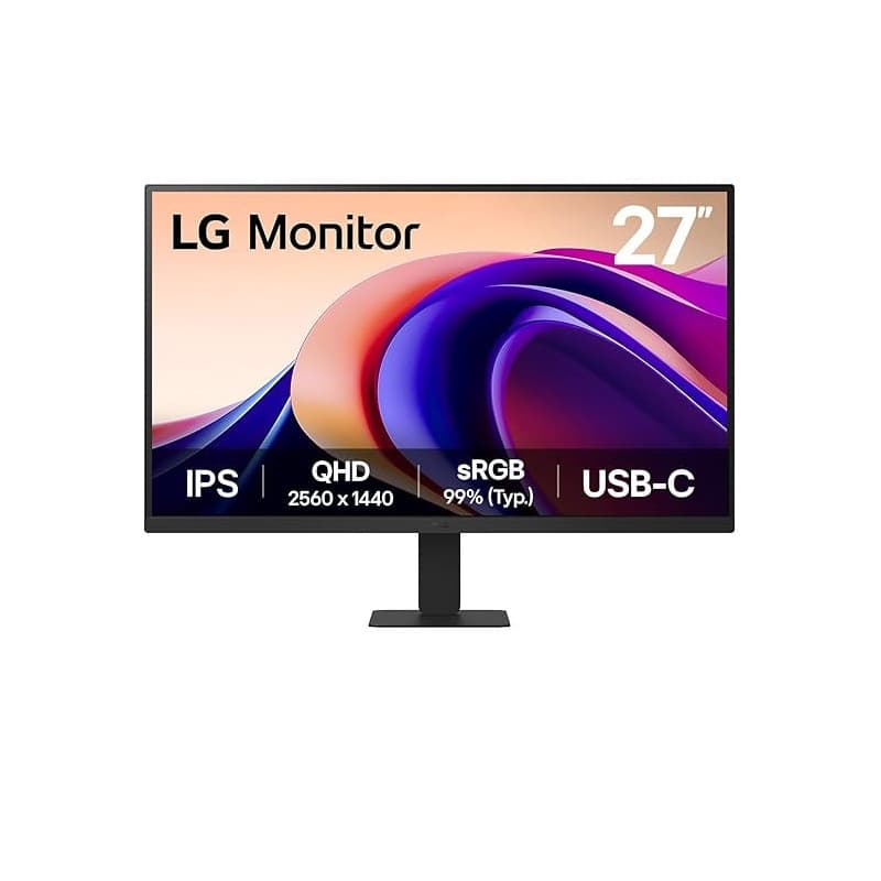 LG 27U631A-B Ecran PC bureautique 27" - Dalle IPS résolution QHD (2560x1440), 5ms 100Hz, HDR 10, sRGB 99% (CIE1931), inclinable,