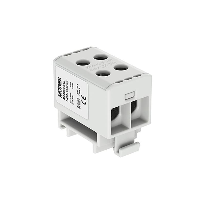 Bloc de distribution F. AL/CU Convient 4 x 2,5–35 mm2 Gris 5 broches. 1000 V AC/DC Pince isolée OTL 35–2 maa2 035 a10 Morek 4030