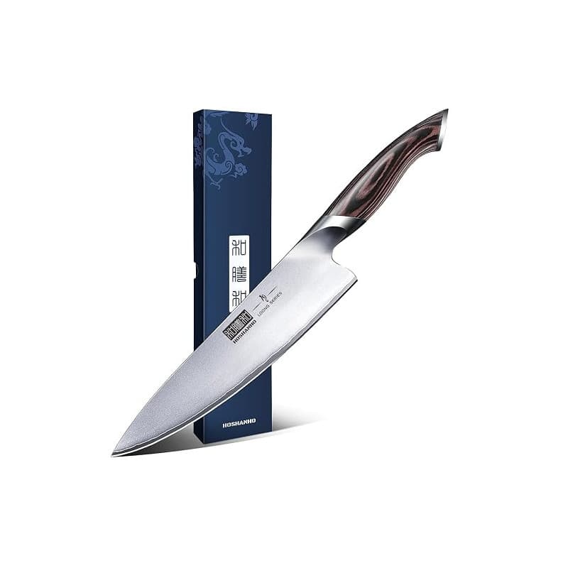 HOSHANHO Couteau de Chef 20cm, Couteau de Cuisine Professionnel | Couteau Japonais en Acier Inoxydable, Couteaux Cuisine Ultra t