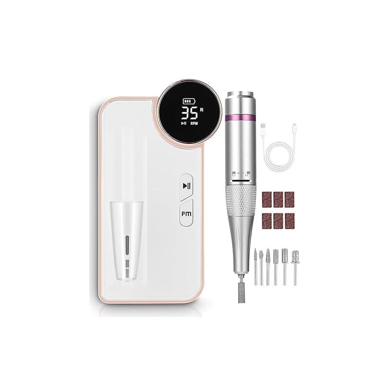 Ponceuse pour Ongles Électrique Professionnelle 35000 Tours,Ponceuse pour Ongles Sans Fil,Ponceuse pour Ongles Lime à Ongles Ele