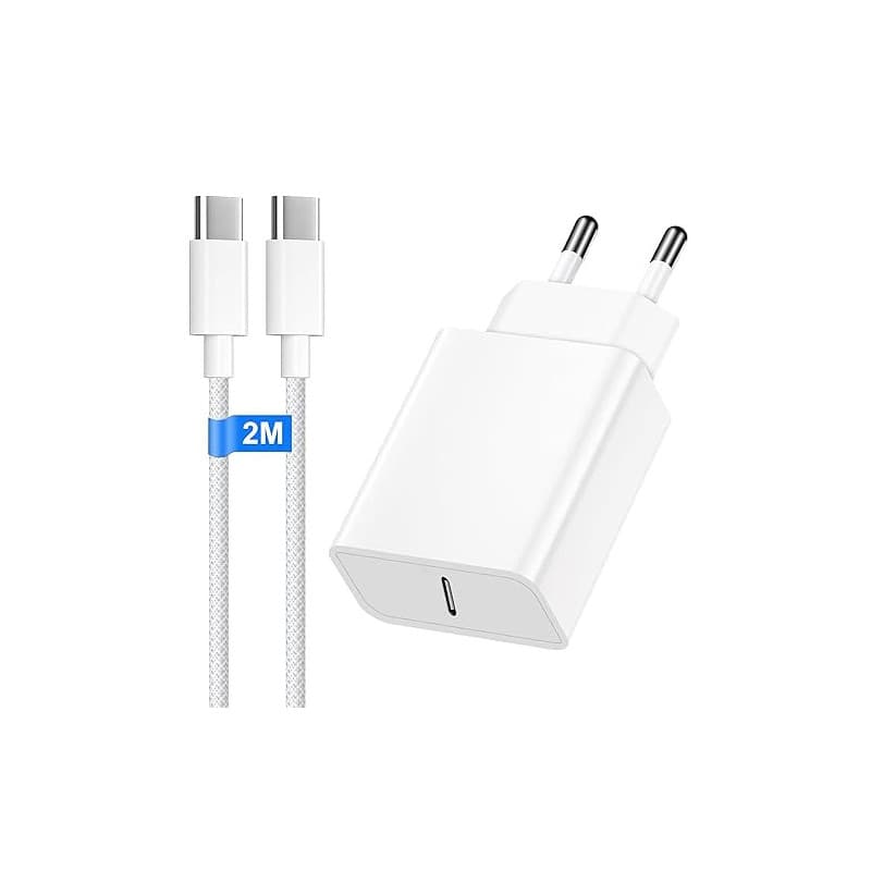 30W Chargeur Rapide pour iPhone 17/17 16 Pro/17 16 Pro Max/15 Plus/15 Pro/15 Pro Max/i Pad Mini/i Pad Air, Chargeur USB C Rapide