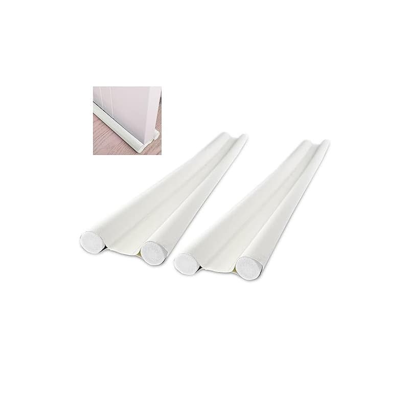 Gvolatee 2 pièces Boudin de Porte Double Isolant 96 cm, Bas de Porte Asolation Anti Froid Lavable et Durable Anti Bruit Insect,