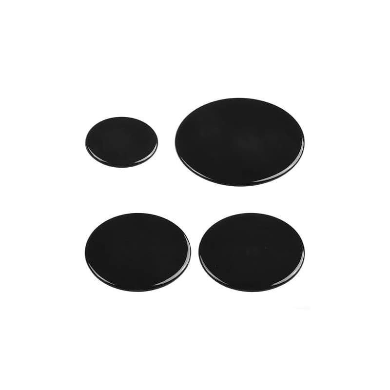 Hoite Ensemble de 4 couvercles de brûleur universels pour cuisinière à gaz (55 mm, 75 mm, 100 mm) pour brûleurs plats à surface
