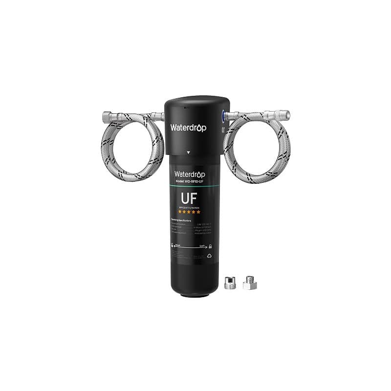 Waterdrop 10UA-UF Filtre à Eau 0.01 μm Sous Évier, Élimine le Plomb, le Chlore, les Odeurs et les Impuretés, Capacité du Filtre