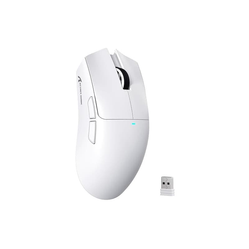 ATTACK SHARK X11SE Souris de Jeu sans Fil, Ultra-légère, 63g, avec Capteur PixArt PAW3311, 22000 PPP, Trimode BT/2,4GHz/Filaire,