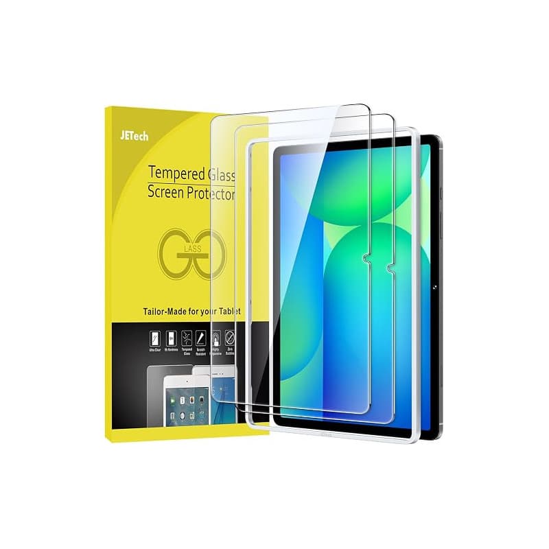 JETech Verre Trempé pour Samsung Galaxy Tab S10 FE Plus 13,1", Lot de 2 | 9H Protection D'écran, Transparent HD, Protection Anti