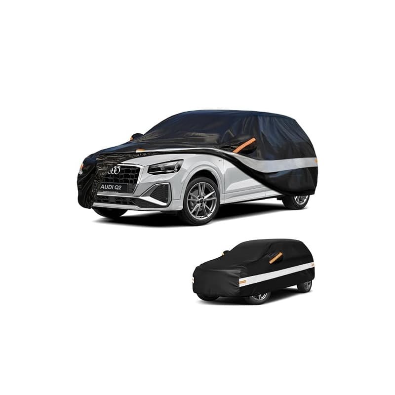 Holthly Bache Voiture Exterieur pour Audi Q2(2016-2026) Housse Voiture à 10 Couche,Bache Voiture 100% Imperméable,Bâche Protecti