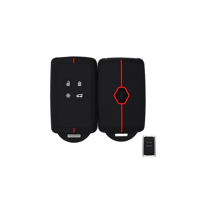 Coque Clé De Voiture pour Renault,Etui Carte Renault,Protège Clé Voiture,Compatible avec Renault Clio Megane Koleos Kadjar Kango