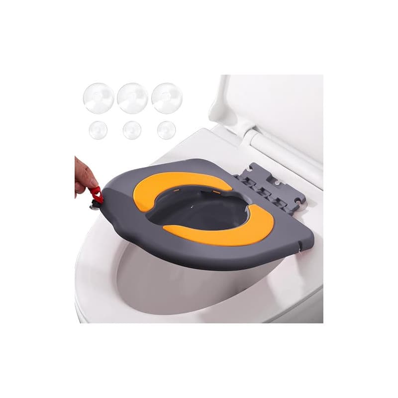auvstar Reducteur Toilette Enfant avec Base à Ventouse,Réducteur WC Bébé,Siège de Toilette de Voyage Portatif pour Garçon et Fil