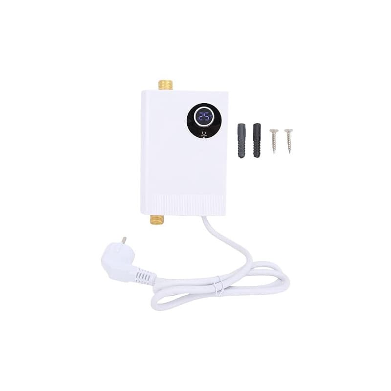 Chauffe-eau instantané électrique à écran tactile et à la demande sous évier pour cuisine appartement salle de bain (Plug UE 220