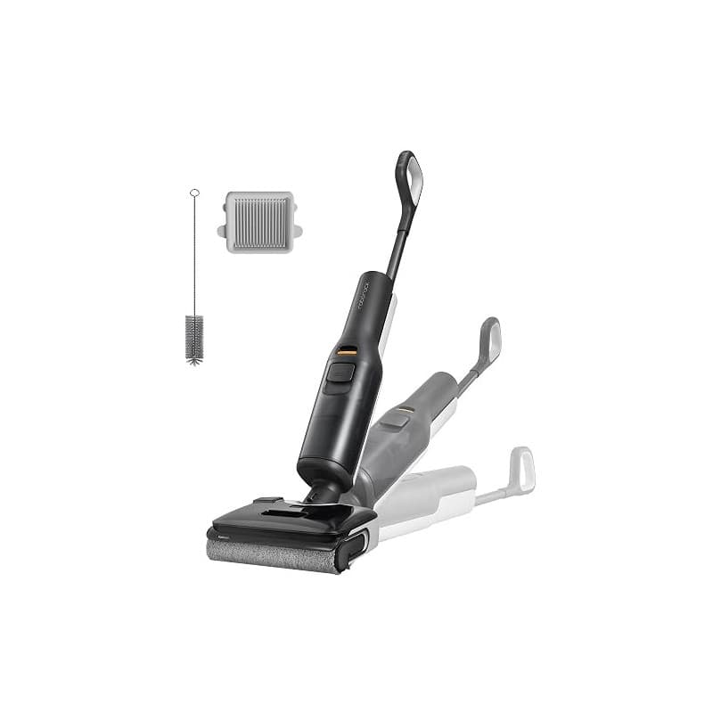 roborock F25 Aspirateur Laveur Senza Fili 20k Pa,Design 180° à Plat | Autonettoyage à Haute température de 90 °C, séchage Rapide