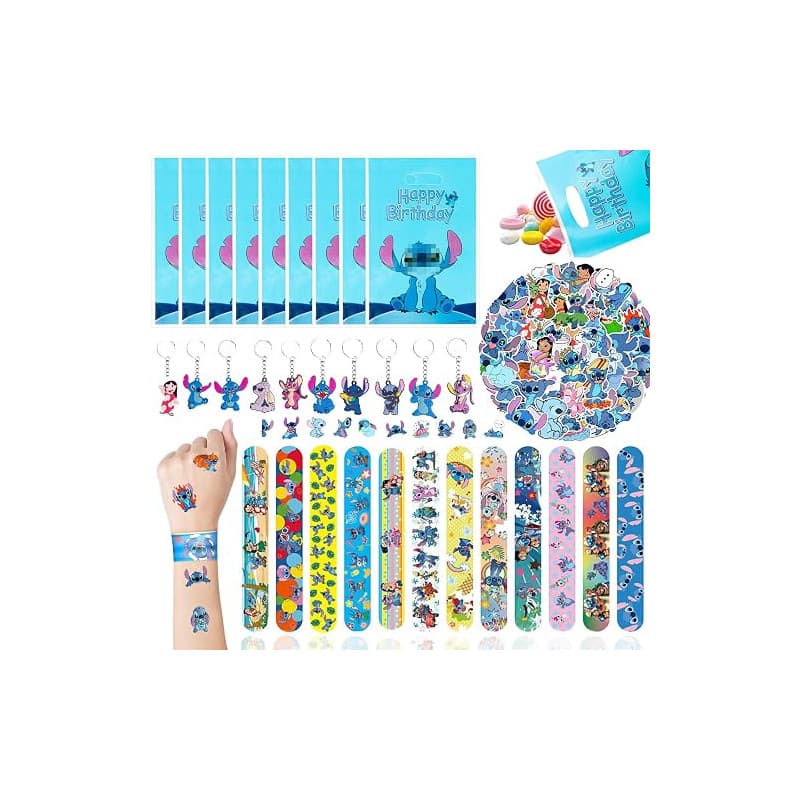 82PCS S-tichs Petit Jouet Anniversaire Invite,Party Favor Anniversaire,Noël | Cadeau Anniversaire Jouet Inclure 50 Autocollant,1